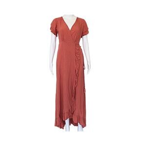 Byron Bay Paraiso Wrap Dress - Dusty Rose - XS